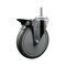 Service Caster 6 Inch Gray Polyurethane Wheel Swivel 58 Inch Threaded Stem Caster with Brake SCC SCC-TS20S614-PPUB-PLB-58212 - alternate 1